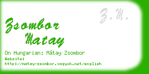 zsombor matay business card